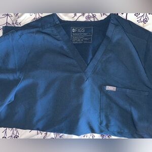 Figs Technical Collection Dark Harbor Scrub Top/Pants L/TL high Waisted